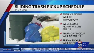 Sliding trash pickup schedule