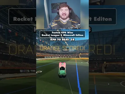Score faster KPH or lose in Minecraft x Rocket League with @MizuRL