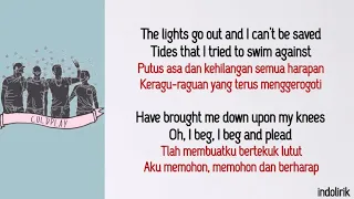 coldplay clocks lirik lagu terjemahan