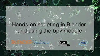 Hands-on scripting in Blender and using the bpy module Part