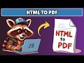 How to Convert HTML div to PDF format in Javascript