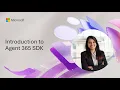 Introduction to Agent 365 SDK