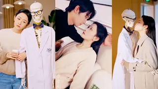 بنت بتشترى هيكل عظمي عشان تلعب بيه ولكن المفاجأة بيتحول إنسان وبيقع فى حبها ملخص مسلسل السيد عظمة 