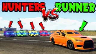 4 Vigilantes VS Armored Kuruma! | GTA Manhunt