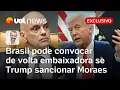 Download Lagu Brasil pode convocar de volta embaixadora se sanção a Moraes for aplicada nos EUA | Jamil Chade