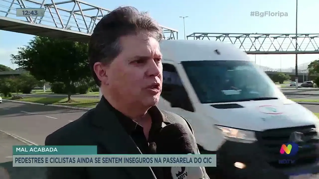 Pedestres e ciclistas ainda se sentem inseguros na Passarela do CIC