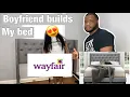 RECALL GLAM Tufted bed from Wayfair Under 200 NOT A TUTORIAL