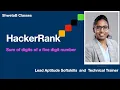 HackerRank - Sum of Digits of a Five Digit NUmber