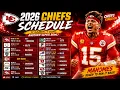 2026-27 Kansas City Chiefs Schedule Full Games List Matchups