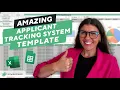 DYNAMIC HR Applicant Tracking System Template for Excel Google Sheets