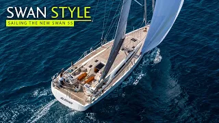 Sailing aboard the Swan 55 – a premium yacht for a variety of cruising tastes.