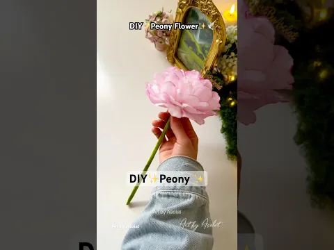 DIY How to make a Peony Flower | The Easiest Technique