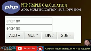 PHP Math Operations Tutorial Add Subtract Multiply Divide in PHP