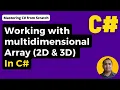 Multidimensional Array in C example C Tutorial for Beginners