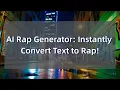 AI Rap Generator Instantly Convert Text to Rap