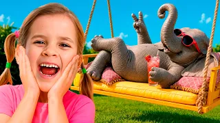 حيوانات برية هربت إلى الملعب! 🦁🦒🐘 | حقائق حيوانية ممتعة للأطفال
