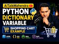 Python Dictionary with Live Shopping Cart example Dictionary Variables Explained Python