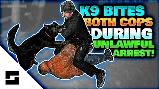 Police K9 Bites Cops During Unlawful Arrest as Victim’s Home Burns to the Ground