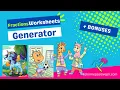Fractions Worksheets Generator