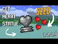 How to Find Heart Statue FAST in Terraria 1 4 4 9 in 2025 Heart Statue seed Terraria 1 4 4 9