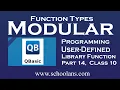 Types of Function in Qbasic User Defined Function Library Function Modular Programming
