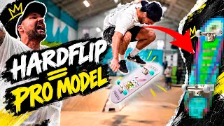 REUNÍ A MIS AMIGOS Y LES RETÉ 😈🛹 UN HARDFLIP = PRO MODEL 🛹