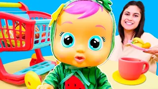 Cry Babies Acıktı! 🍼🥕 Sebzeli Mama Hazırlıyoruz | Bebek Bakma Oyunu