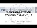 Eureka Math Homework Time Grade 4 Module 7 Lesson 14