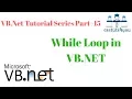 VB Net Tutorial Series Part 15 While Loop in VB Net