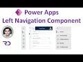 PowerApps Left Navigation Component