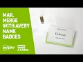How to make name badges with Avery Products