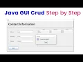 Java Crud Application using swing Java Swing Mysql jdbc