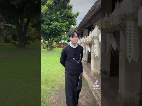 ลองเป็นบ่าวเหนือสักวันเน้อ~ว่าจะลองใส่สีขาว…สุดท้ายวนกลับมาดำ-เงินเหมือนเดิม 5555  #Artto #GMArtto
