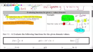 2 2 Notes - Function Notation Part 1