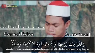 qori internasional syamsuri firdaus ayat acara pernikahan surat an nisa u0026 ar rum