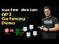 API Gateway Demo NGINX - proxy load balancing rate limit auth logging System Design