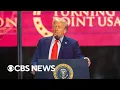 Trump tells Charlie Kirk memorial crowd I hate my opponent