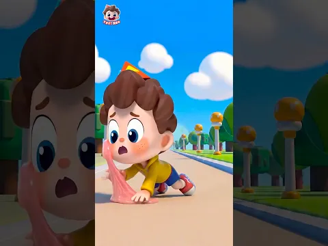 Icky Sticky Bubble Gum | Don't Litter, Baby! | Learn Good Manners | Nursery Rhymes #shorts