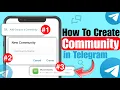 How to create community in Telegram - New Telegram feature full guide