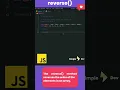 Quickly Reversing Arrays in Javascript