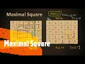 Maximal Square LeetCode 221 Coders Camp