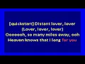 Marvin Gaye  - Distant Lover (karaoke)