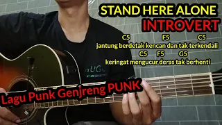 Download (Chord) Introvert - Stand Here Alone | Tutorial Gitar | SHA - INTROVERT MP3