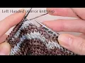 Master the Central Double Decrease cdd A Guide for Left-Handed mirror knitters