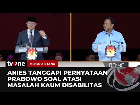 Tanggapi Prabowo, Anies: Bantu Disabilitas Bukan Charity, Wajib Dipenuhi Negara Sebagai Hak Asasi