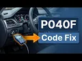 How To Fix P040F Code - EGR Temperature Sensor AB Correlation