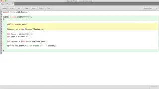 How to make an exponent calculating program in java