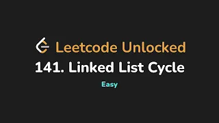 141 Linked List Cycle Leetcode Unlocked - Python