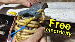  how to get electricity with a reel from high voltage power lines wandering currents