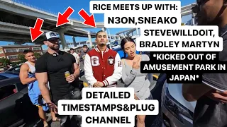 Ricegum livestream 2023-10-21 JAPAN DAY 4 MEETS UP WITH N3ON SNEAKO STEVEWILLDOIT BRADLEY MARTYN